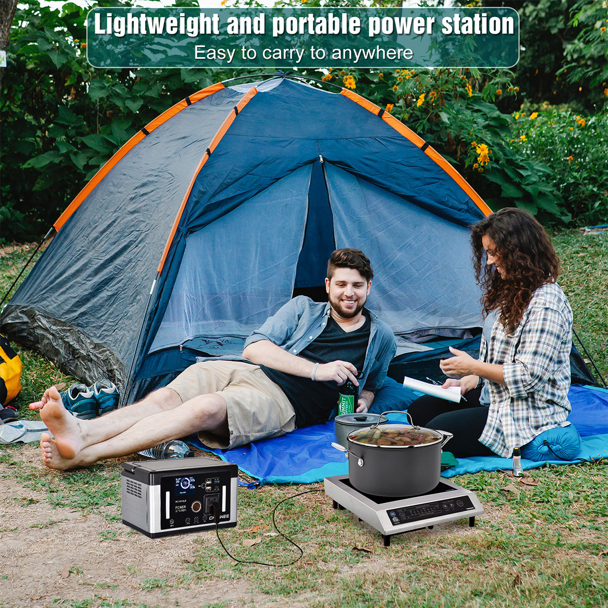 700W Smart Solar Generator សម្រាប់​ការ​បញ្ចូល​ភ្លើង​បំភ្លឺ​ពេល​អាសន្ន