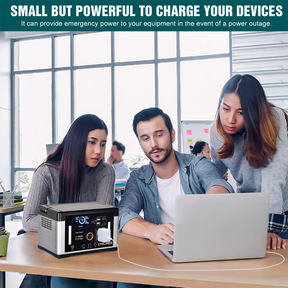 700W Smart Solar Generator សម្រាប់​ការ​បញ្ចូល​ភ្លើង​បំភ្លឺ​ពេល​អាសន្ន